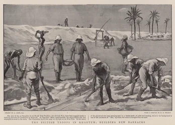 The British Troops in Khartum, Building New Barracks